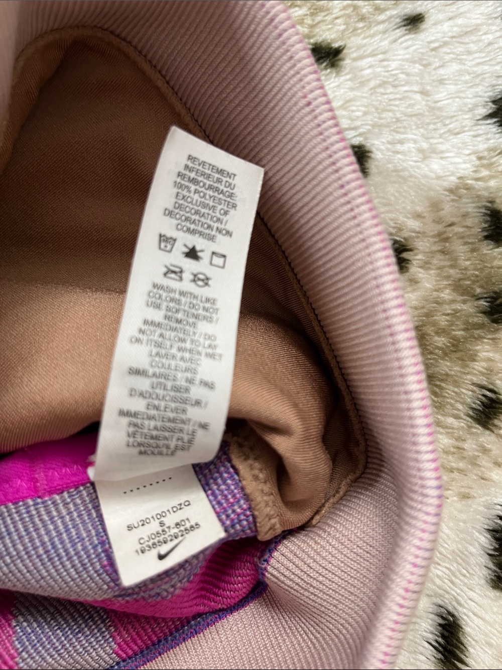 Nike Women’s Pink, Blue & Light Purple Colorblock Leggings Set - Picture 14 of 16